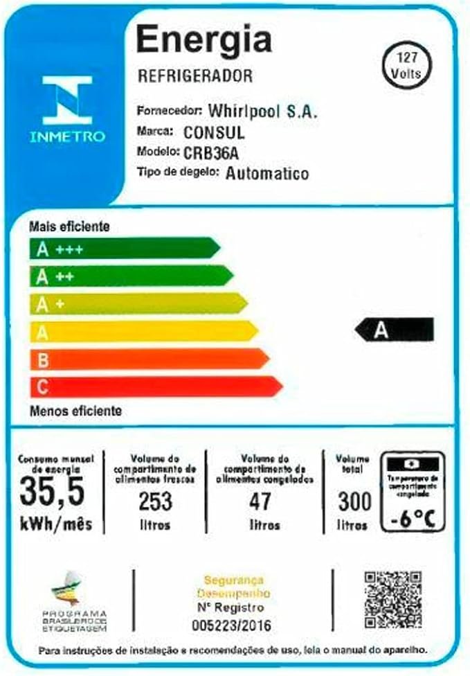 Refrigerador Consul Frost Free 300